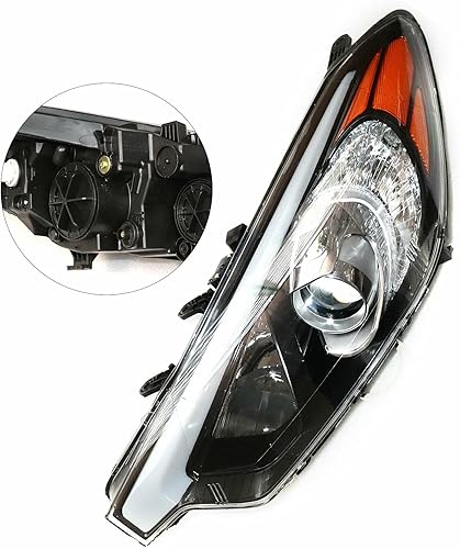 Miniatura 2 de OUKANING Halógeno Fábrica Cromo Carcasa Lente Transparente Proyector Faro Izquierdo Lado Del Conductor LH Para 2014 2015 2016 Kia Forte/Forte