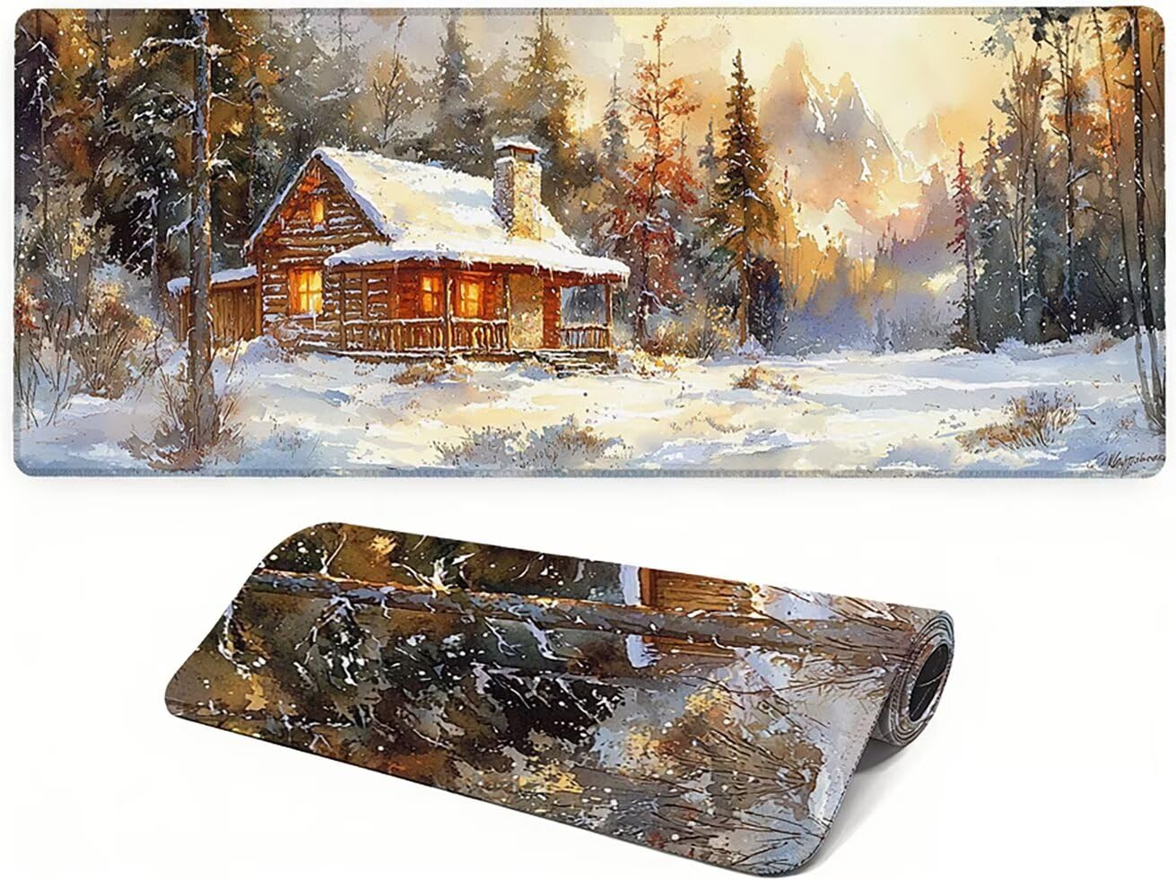Lpfieonn Inverno Gaming Tappetino Scrivania, 100x50cm PF-3473