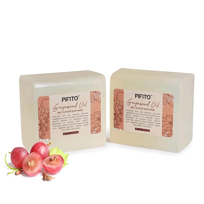 Buy Pifito Grapeseed Oil Melt and Pour Soap Base (2 lb) │ Premium 100