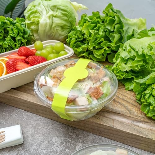 Miniatura 13 de Restaurantware RW Base - Bandas de embalaje de 12 x 1.5 pulgadas, 100 bandas autoadhesivas para el vientre, calcomanías desechables de papel verde