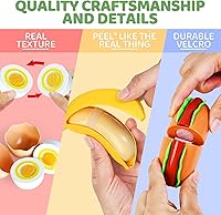 Vista 5 de 100 PIEZAS Juguetes de Comida para Cortar para Cocina Infantil, Juguetes de Comida de Simulación para Niños Pequeños, Accesorios de Juguetes