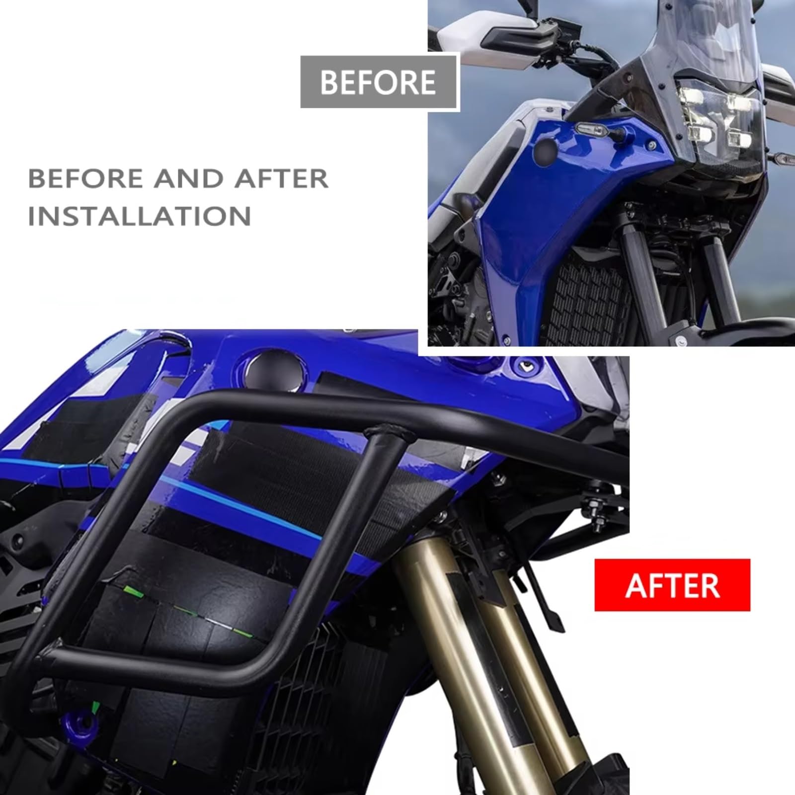 Barra Protección Lateral Compatible Con Yamaha Para Tenere700 2026 Para Xtz690 2025 Motocicleta Carretera Parachoques Protección Armazón Barras Choque Protección Del Motor