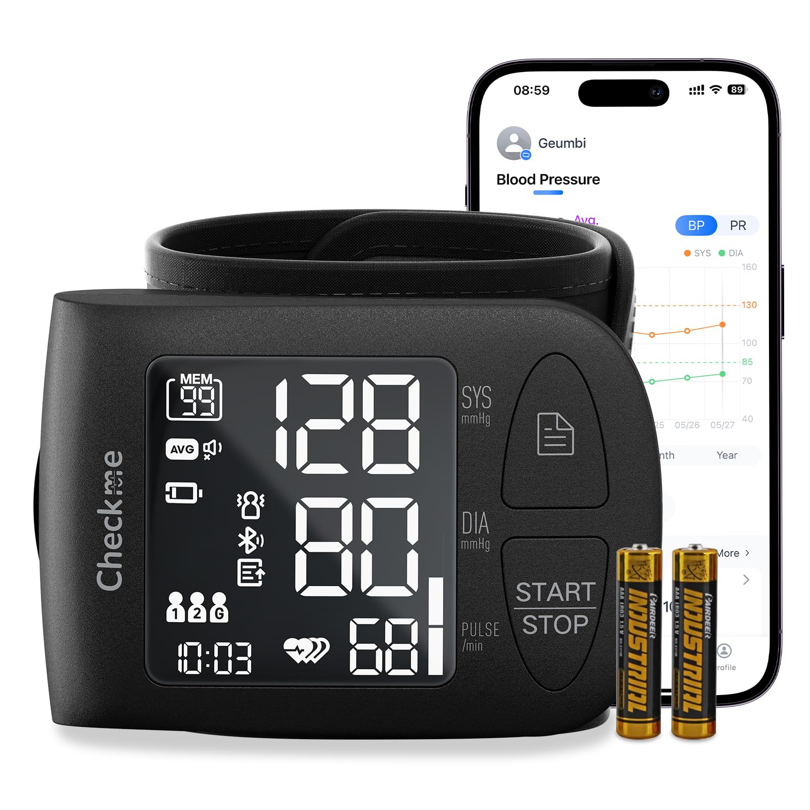 Checkme Wrist Blood Pressure Monitor