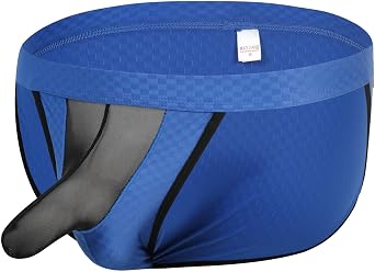 Mens Sexy Mesh Bulge Ball Pouch Underwear Breathable Ice Silk Briefs Low Rise Underpants