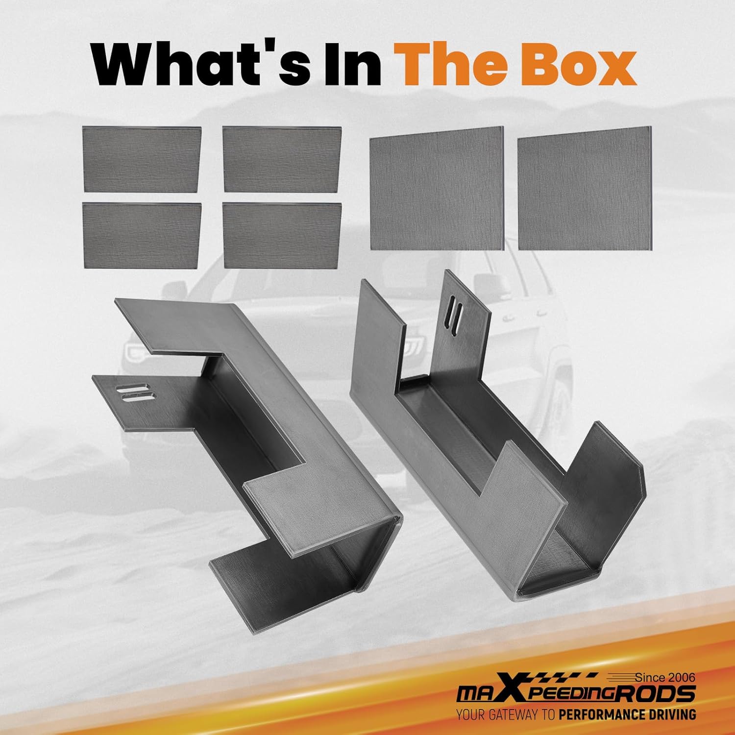 maXpeedingrods Under Bed C-notch Rear Frame for Chevy/GMC C10 1973-1987, Weld-on