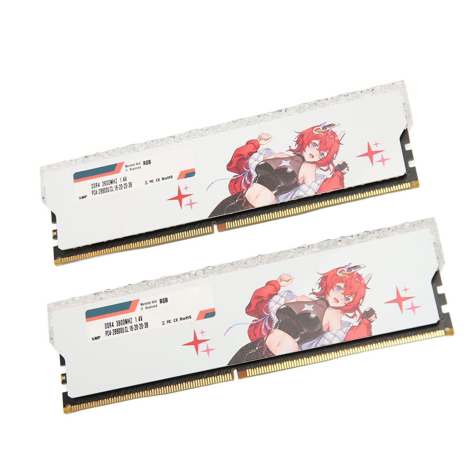DDR4 RAM 3600 MHz PC4 28800, CL16 20 20 38 1,35 V Moduł Pamięci do Komputerów Stacjonarnych | XMP2.0 Przetaktowywanie Jednym Kliknięciem na Komputerze do Gier | Zestaw Dwu (16 GB (2x8 GB))