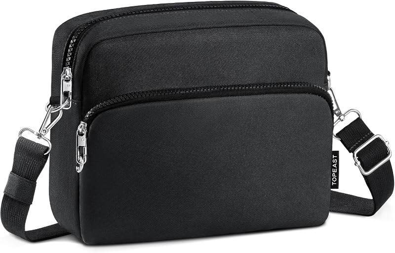 Anti-Theft Crossbody Travel Bag for Women Men, Lightweight Shoulder Bag Classic Design for Trip, Daily Use, Sport