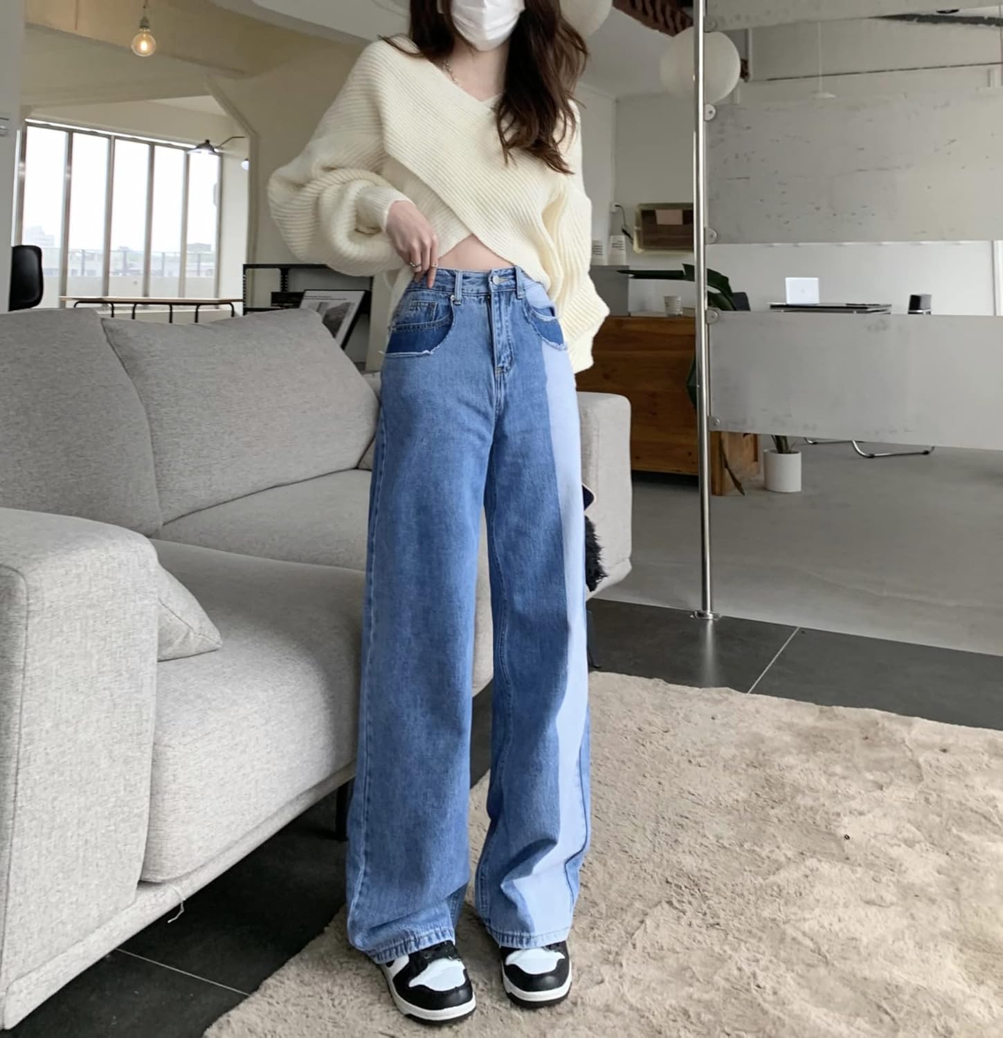 Fashion Straight Leg High Waisted Jeans for Women Regular Relaxed Fit Trendy Vintage Boyfriend Juniors Mom Fit Y2K Jeans… - Image 5