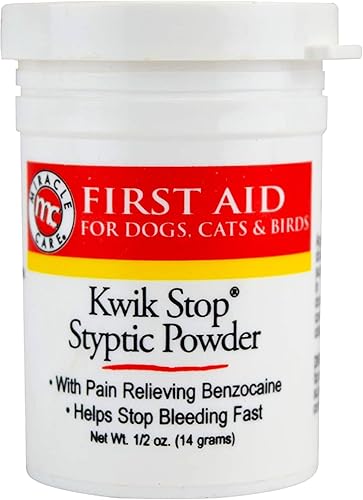 Miracle Care Kwik Stop Astringente en polvo 05 onzas Polvo Amarillo