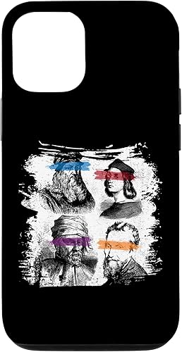 Vista 4 de iPhone 11 Pro Max Ninja Art Renaissance Artist Drawing Estudiante de arte Estuche para artista