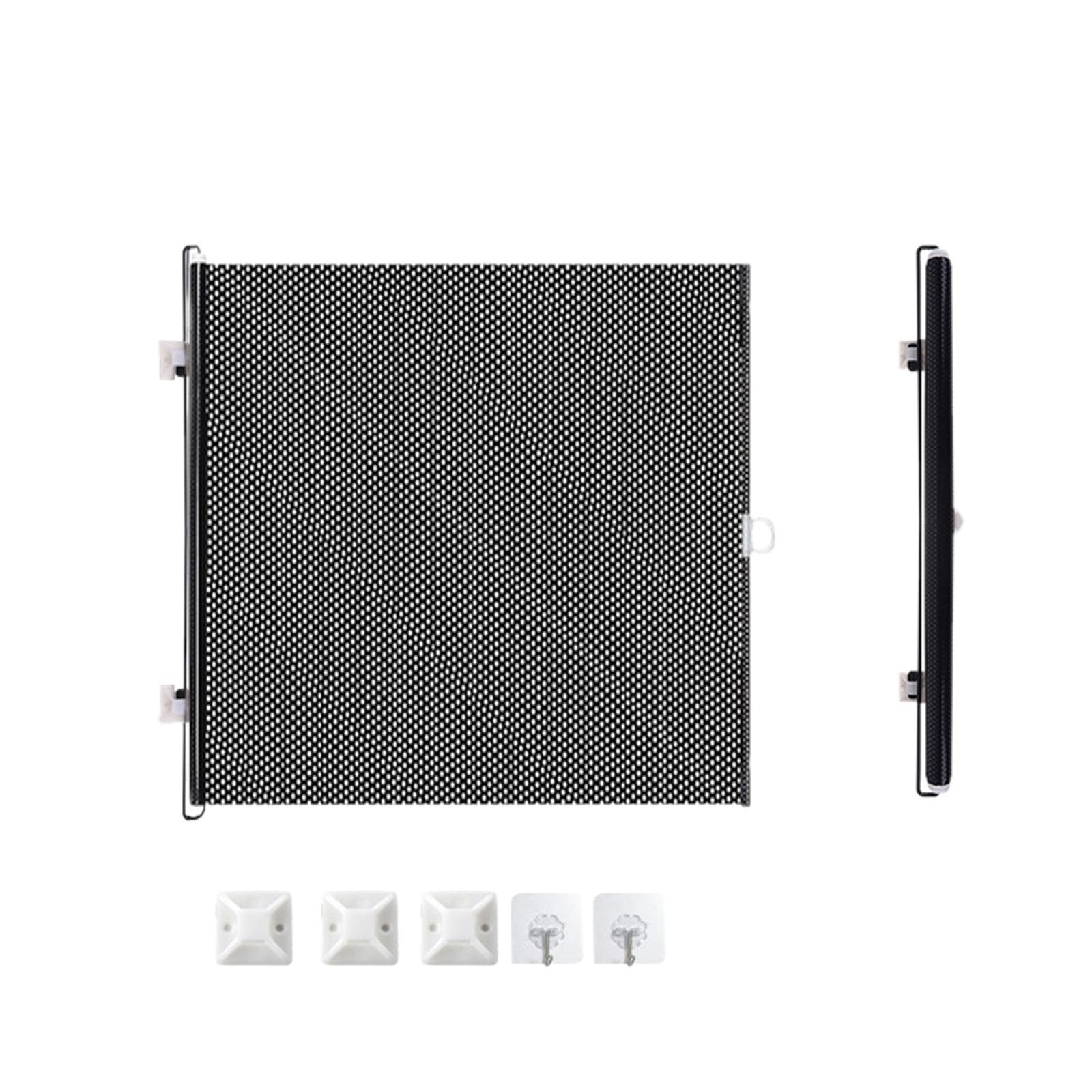 Retractable Pet Gate No Drilling - Extendable Mesh Barrier for Dogs & Cats, Portable Indoor Safety Gate for Stairs, Doorways, Hallways, Decks & Patio (58x125cm) - 3