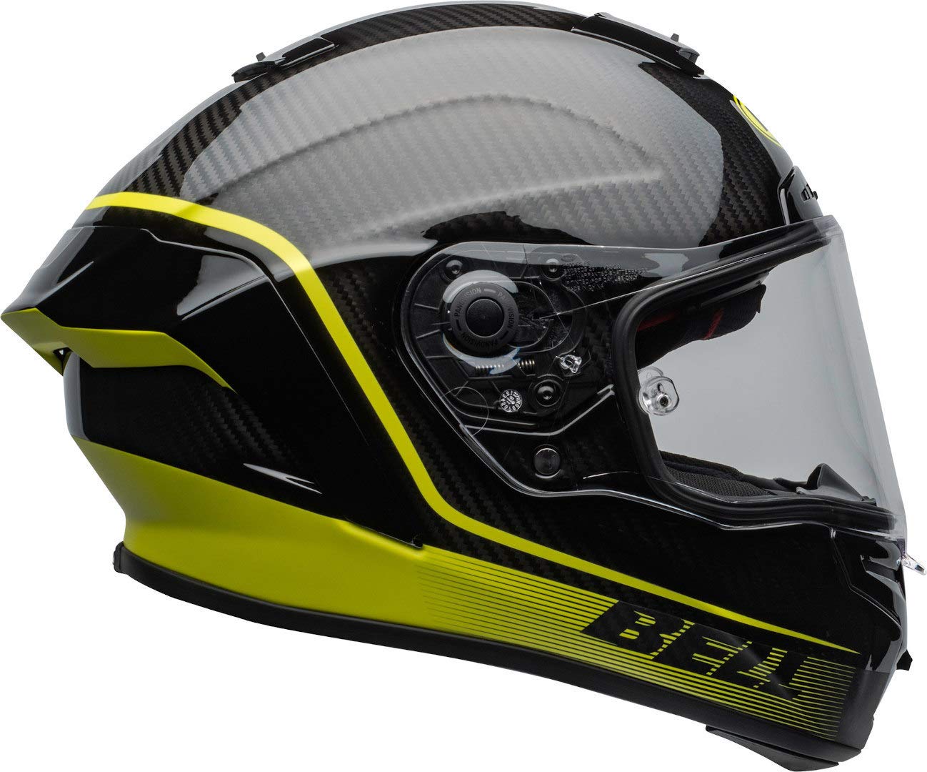 Full Face Motorcycle CASQUE INTÉGRAL STAR Dlx Mips Fasthouse Victory Circle  Black Hiviz BELL Bell Race Flex Helmet, image size:1298x1080