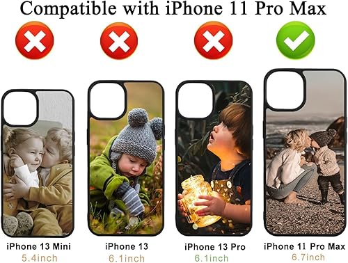 Miniatura 2 de Eouine 5 fundas de teléfono en blanco de sublimación para Apple iPhone 11 Pro Max de 6.5 pulgadas, fundas protectoras personalizadas para teléfono