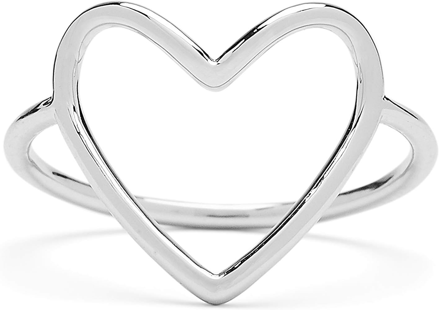 Pura Vida Statement Big Heart Stackable Ring - Brass Band, Stylish Design