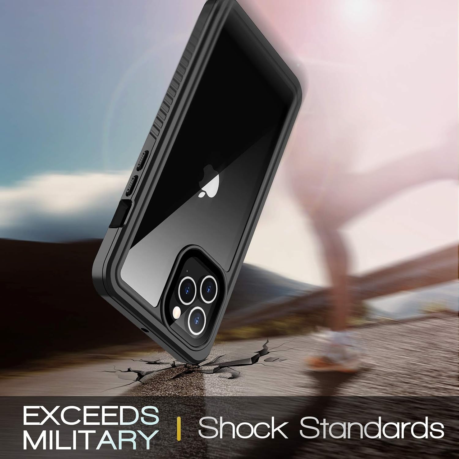 Temdan Waterproof iPhone 12 Pro Max Case,Clear Sound Quality Built-in Screen Protector IP68 Waterproof Full Body Heavy Duty Shockproof Waterproof Case for iPhone 12 Pro Max 6.7inch-2020
