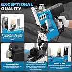 Portable Handheld Sewing Machine Heavy Duty – Bag Closer for Burlap, Leather, Sand Bags – 230# Needle, 2000 Stitches/Min
