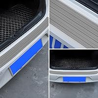 Vista 6 de Protector de parachoques trasero de automóvil, protector de goma antiarañazos para puerta de maletero de entrada, tira de protección antideslizante