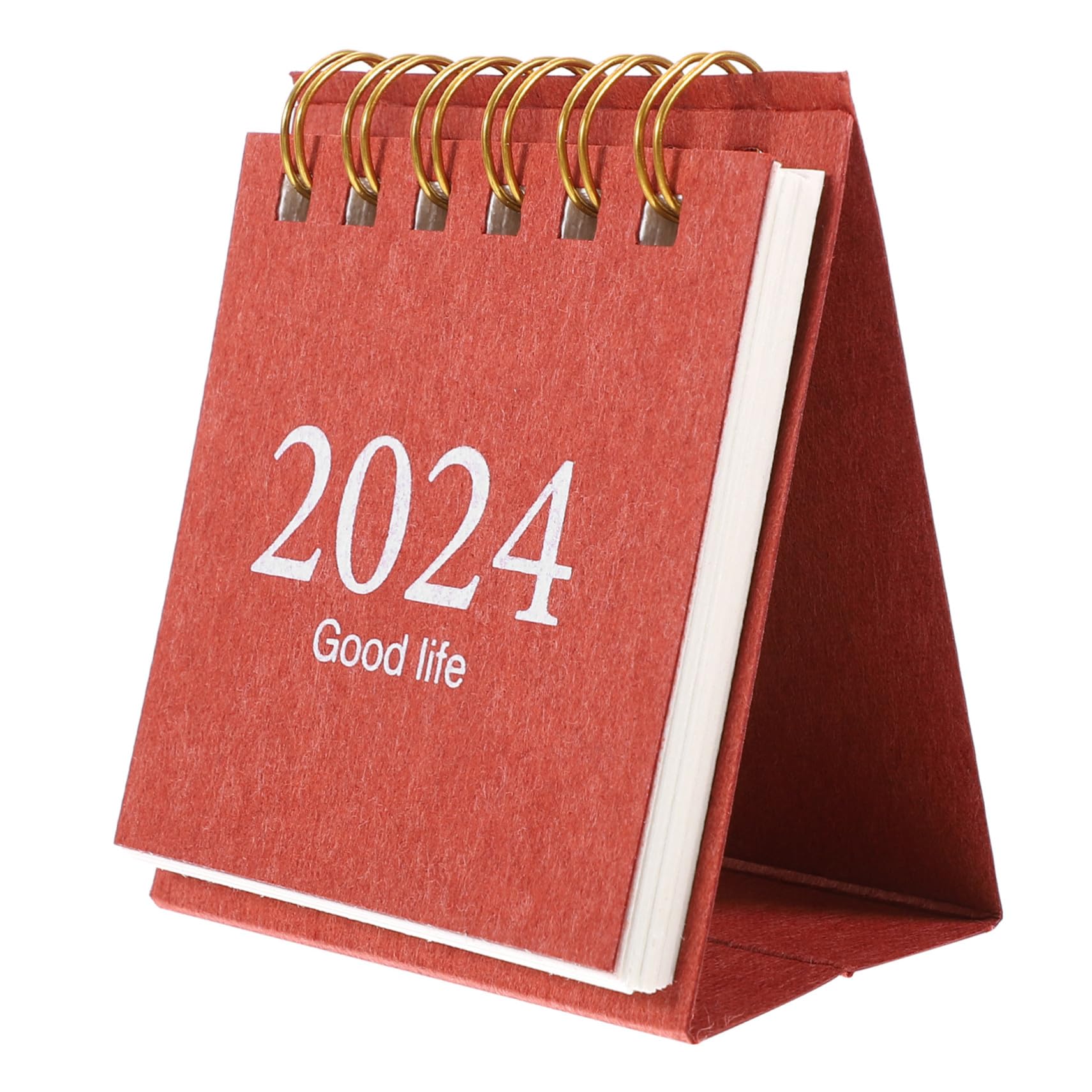 Calendario da Tavolo Piccolo con Rilegatura Spirale Planner Mensile per Ufficio e Casa Calendario da Scrivania Compatto con Spessa per Organizzazione Efficiente