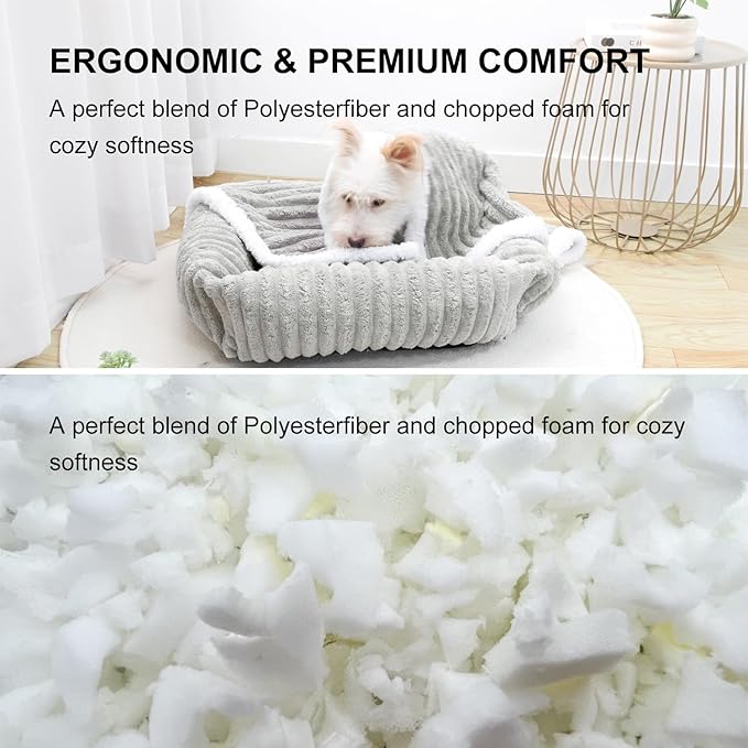 Cama para Perro Pequeño Rectangular Lavable Soport 20 lb miniatura 5