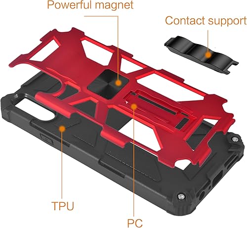 Miniatura 6 de Asuwish Funda de teléfono para Samsung Galaxy A70 con protector de pantalla de vidrio templado y accesorios para celda, soporte de doble capa