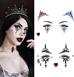 2 hojas de calcomanías de maquillaje de cara ...