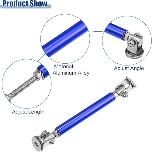 Miniatura 17 de ACROPIX Barras de soporte universales ajustables de aleación de aluminio de 3 a 5 pulgadas, 2.953 in, color rojo, paquete de 2