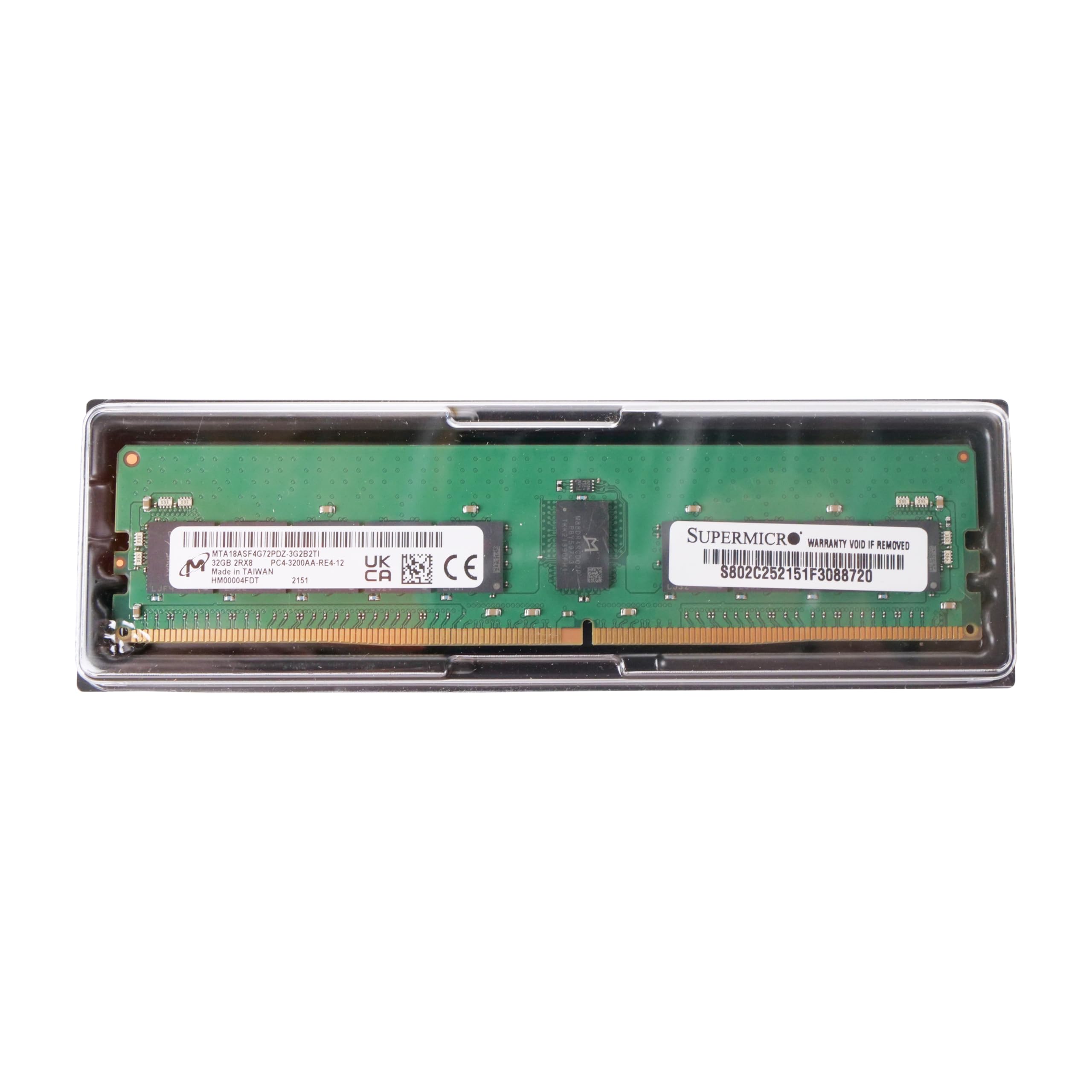 Micron MTA18ASF4G72PDZ-3G2R Ddr4 Rdimm 32g 2rx8 3200 Cl22 at