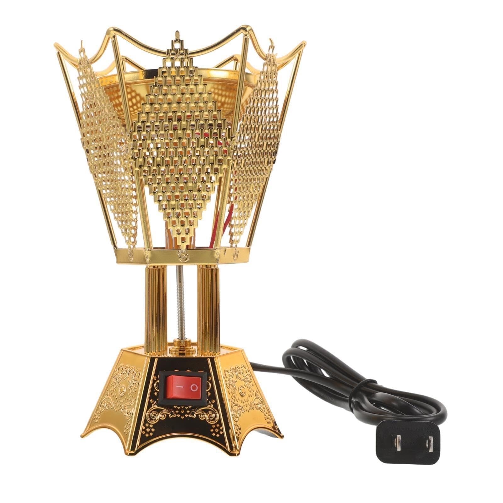 Electric Incense Burner,Arabian Style Bakhoor Holder – Middle Eastern Tabletop Plug-in Censer for Yoga, Spa, Home, Office