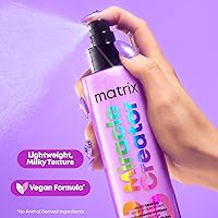 Vista 7 de Matrix Miracle Creator Leave-In Conditioner Spray - Heat Protectant, Anti-Frizz, Moisturizing & Detangling, For Damaged Hair, Sulfate Free