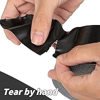 Vista 4 de Paquete de 12 cintas adhesivas negras a granel de 2 pulgadas, 60 yardas cada una, cinta adhesiva resistente sin residuos de uso pesado, resistente