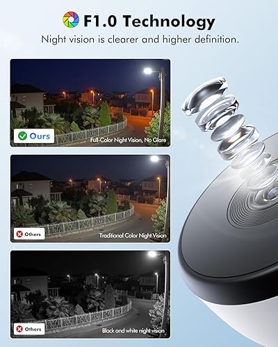 Miniatura 5 de Cámara de seguridad de ventana 2K de 3 MP, 5G y 2.4 GHz, WiFi para interiores, para seguridad en el hogar, con visión nocturna a color Starlight,