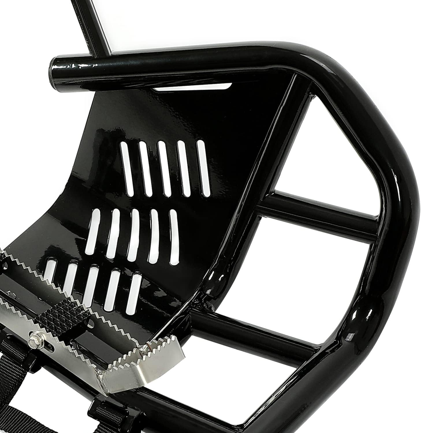 KUAFU Nerf Bars Compatible with All Years Kawasaki KFX 700 Aluminum Net Side Step Bar Black