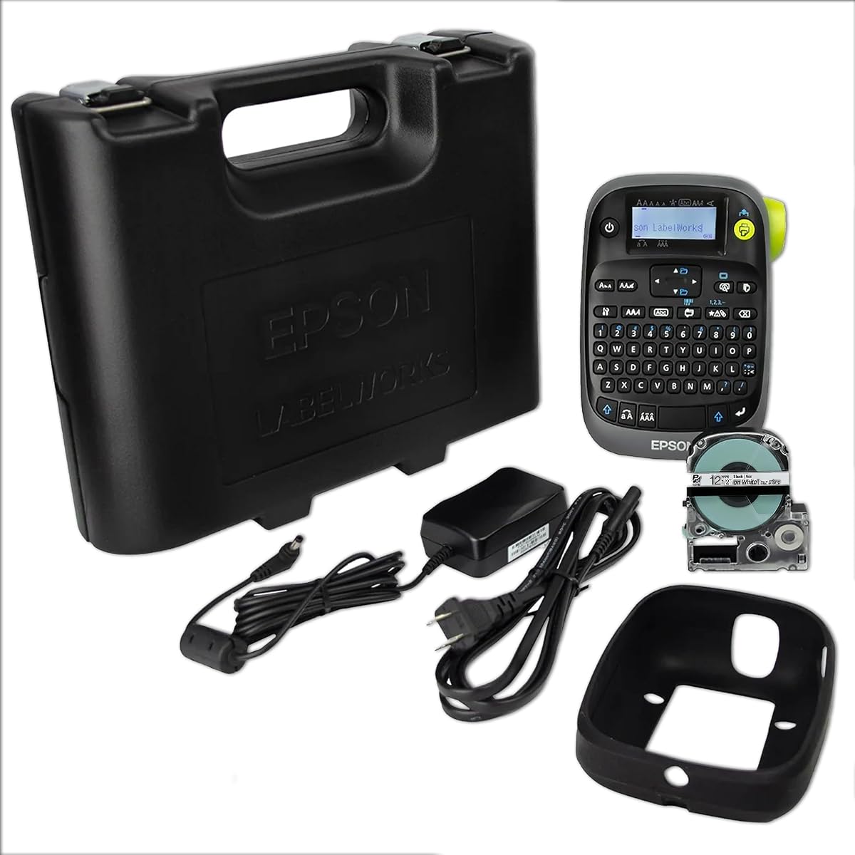 Epson LW-PX300VP Industrial Label Maker Kit - Case Included | Handheld industrial label printer kit with case & accessories, uses PET, magnetic & 203/205 shrink tube tapes, office ID
