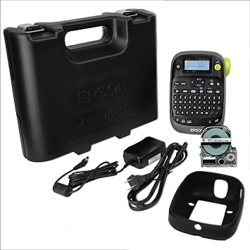 LABELWORKS Epson LW-PX300VP Industrial Label Maker Kit - Case Included | Handheld industrial label printer kit with case & accessories, uses PET, magnetic & 203/205 shrink tube tapes, office ID