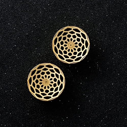 Miniatura 3 de LADEMAYH 2Pcs Vortex Design Size 0g - 1 inch Ear Plugs Gauges for Ears, Stainless Steel 316L Ear Tunnels Gauge Earrings, Hypoallergenic Ear