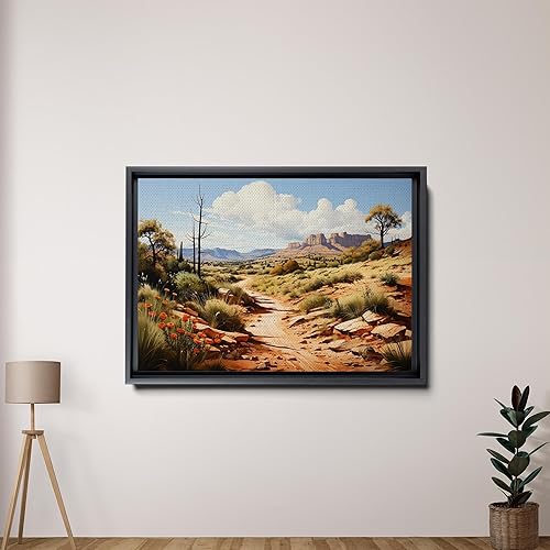 Miniatura 2 de Desert at Dusk Nature print, Warm Earth Tones and Pastel Skies Art Print, Sunset Desert Artwork, Comforting Southwestern Home Decor, Decor Canvas,