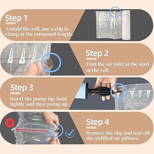 Miniatura 7 de Almohadas de aire grandes para envío, bolsas de aire inflables para embalaje, bolsas de aire de 8.2 x 11.8 pulgadas para embalaje, suministros de