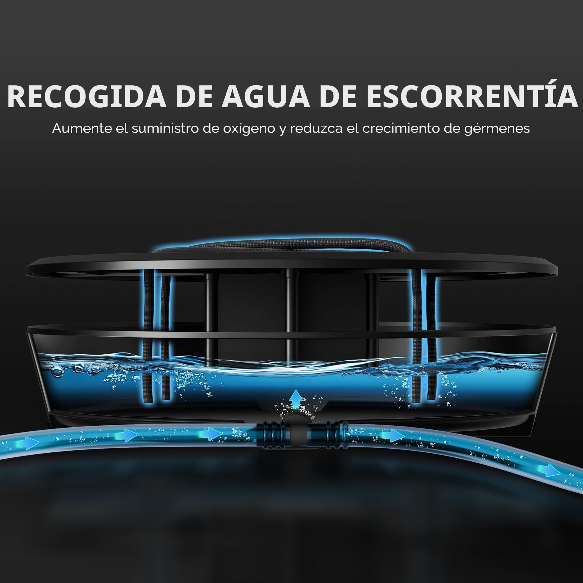Spider Farmer Juego de 3 sistemas de riego automático, sin electricidad, con depósito de agua de 50 l, base de maceta de tela con riego por mecha para tienda de cultivo en interiores
