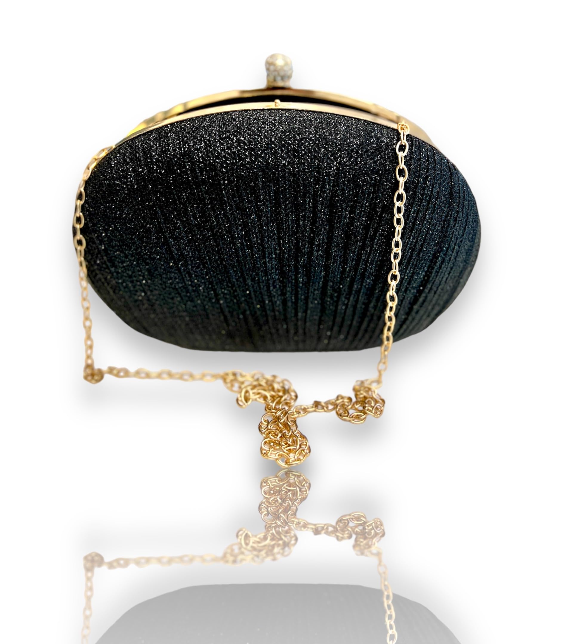 BLUE BEADS Black Color Womens Soft Suede Clutch Purses - Elegant Evening Bag with and crystal Clasp - Stylish Shoulder Bag for Special Occasions (B0C99FK1BT) Amazon Price History, Amazon Price Tracker