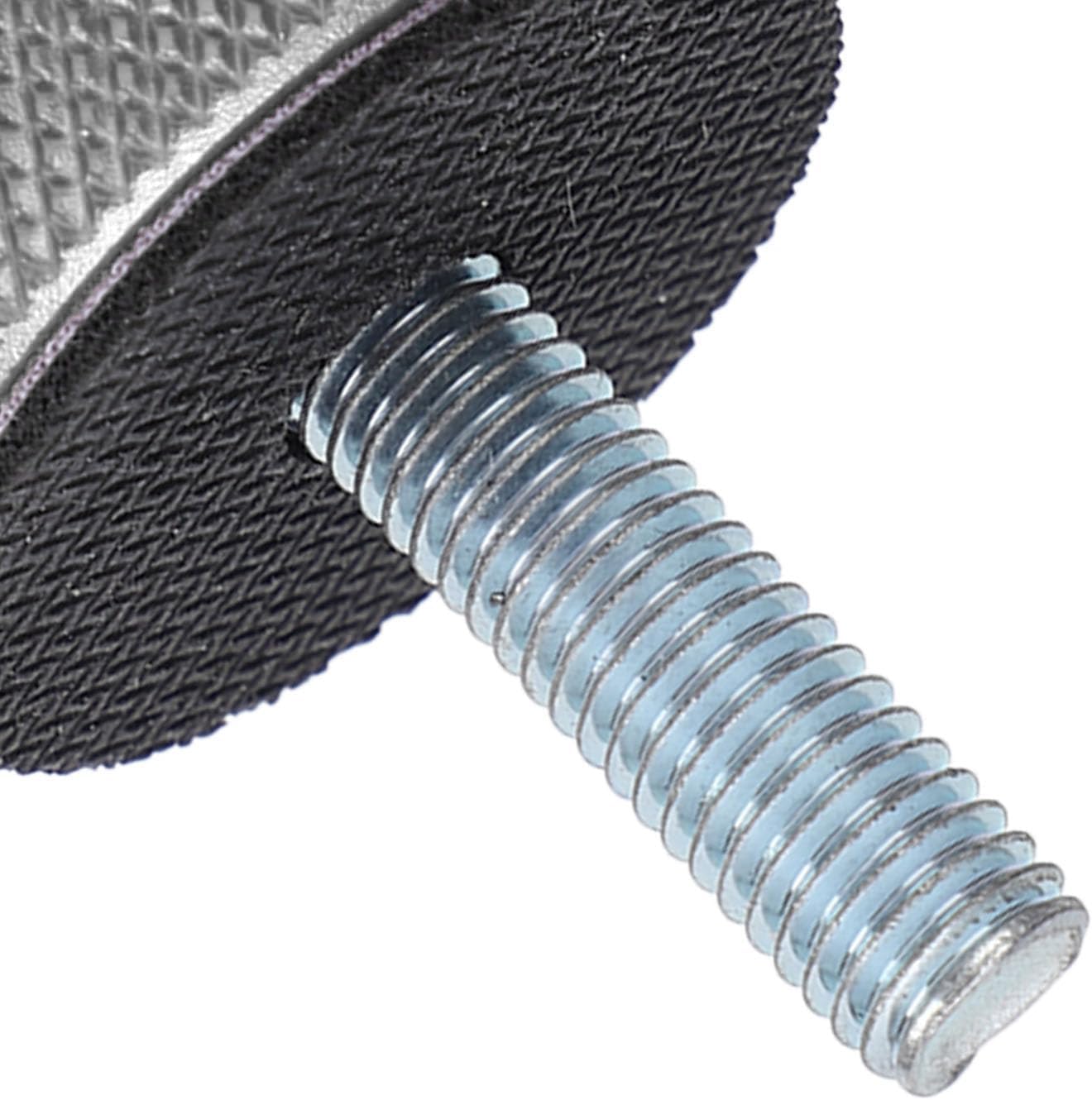 PerGar Hard Top Quick Removal Fastener Thumb Screw, Thumb Screw Steel Billet Aluminum M8 1.25 Thread Integrated D Ring for Bronco 2dr 4dr(Silver)