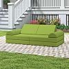 jela Kids Couch, Waterproof Kids Modular Sofa for Outdoor & Indoor, UV Resistant Child Sectional Sofa, Foam Play Couch Playhouse Play Set for Children AdultsGrass Green