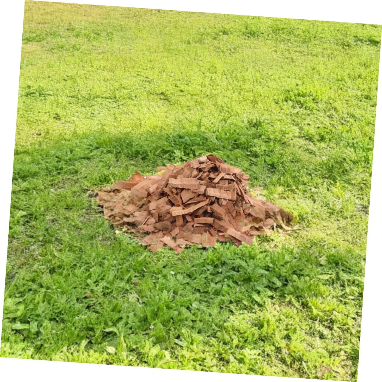 Happyyami Apple Wood Chips BBQ Smoking Chips Bag Easy Ignite Natural Fruit Flavor for Meat Grills Smokers Outdoor Barbecue Parties