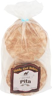Middle East Bakery Organic Whole Wheat Pita Bread, Small Pitas 17 oz - Healthy Flatbread