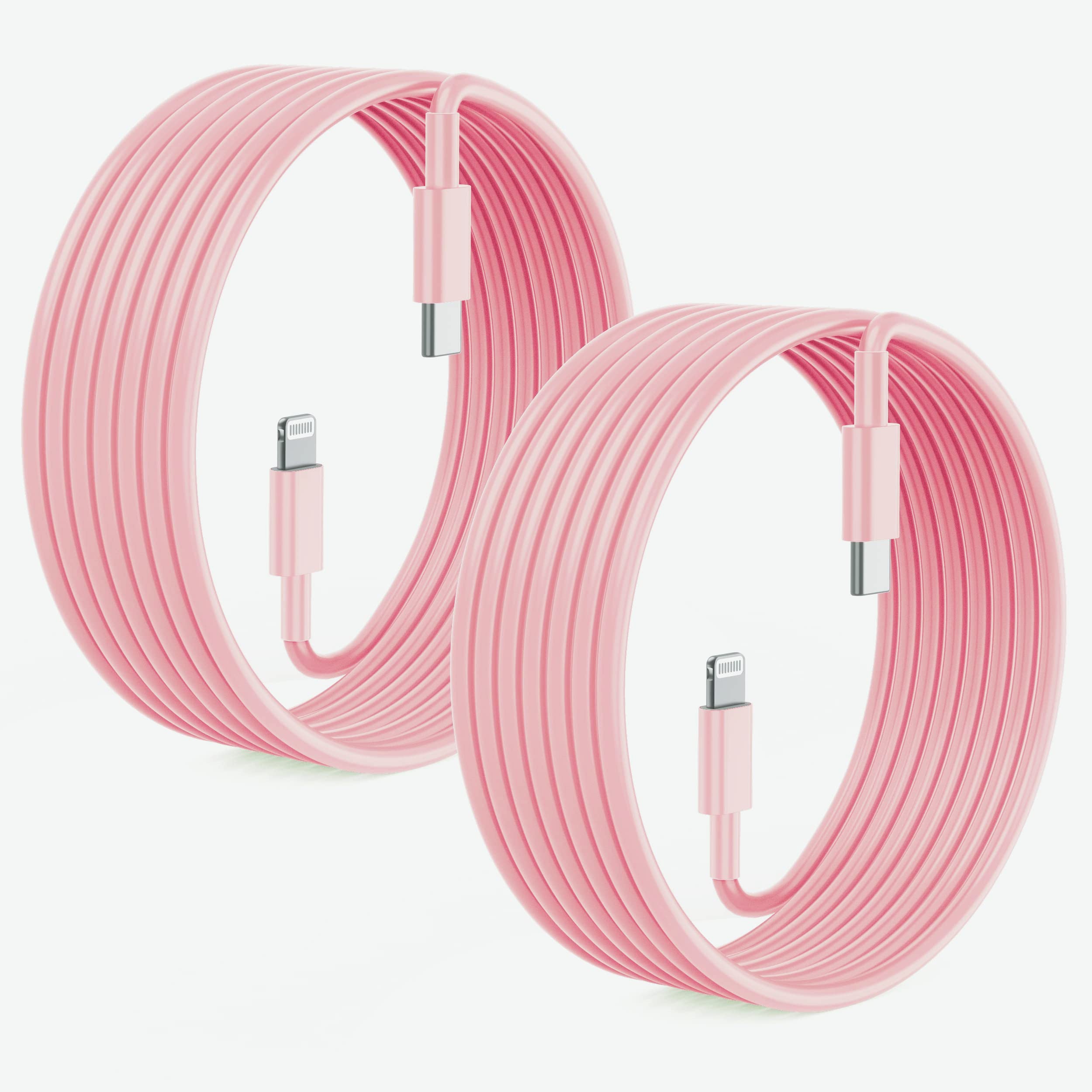 Amazon.com: 2Pack Pink Fast Charger Cable 10ft [Apple MFi