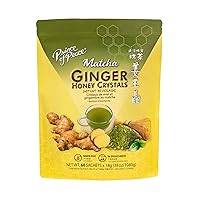 Vista 1 de Prince of Peace Cristales instantáneos de miel de jengibre con matcha, 60 bolsitas - Bebida instantánea caliente o fría que calma la garganta, fácil