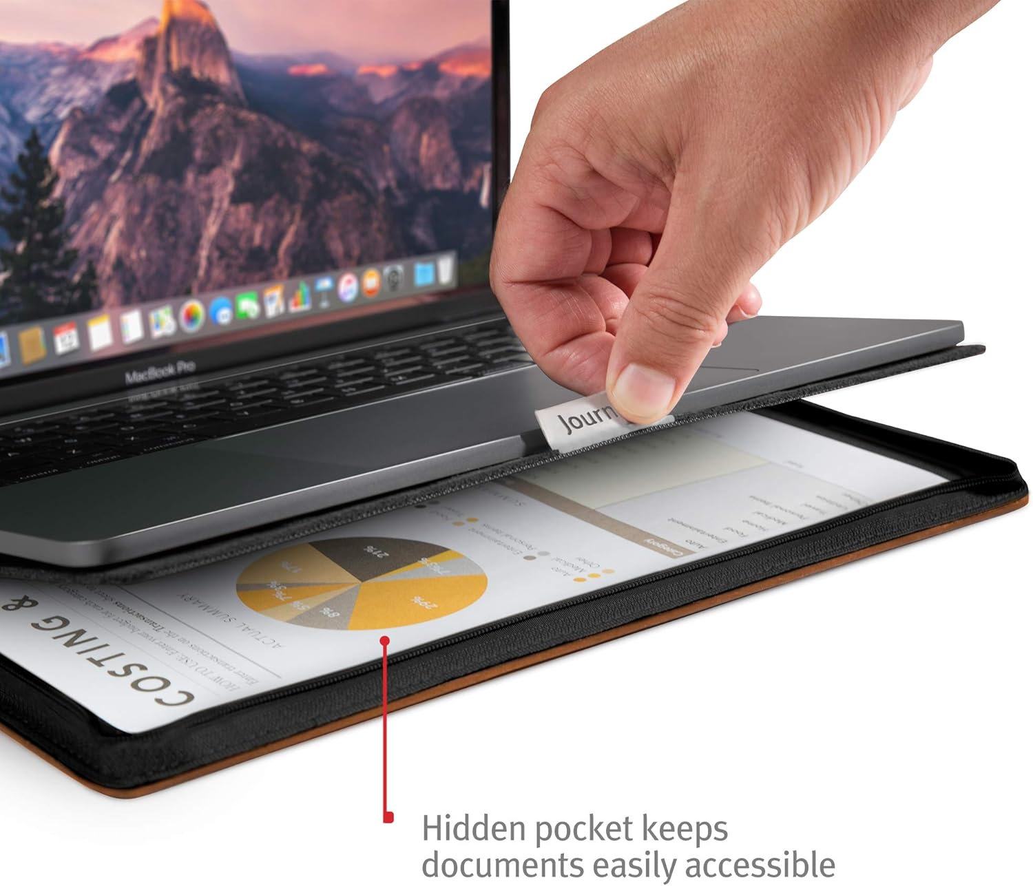 Bеѕt Dеаl Prоduсt Twelve South Journal for MacBook 13 | Luxury leather case/sleeve with interior pocket for MacBook Pro with Thunderbolt 3 (USB-C) and MacBook Air Retina, Model Number: 12-1806