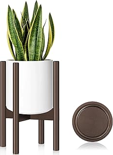 Hyenikoo Plant Stand ~ Adjustable Indoor Plant Stand  Brown Plant Holder  Bamboo - Compare price