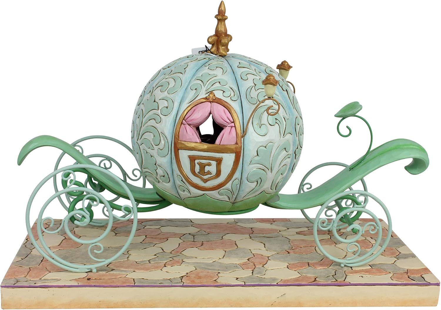 Enesco Disney Traditions by Jim Shore Cinderella in Pumpkin Coach Lit Figurine, 11.5 Inch, Multicolor : Home & Kitchen