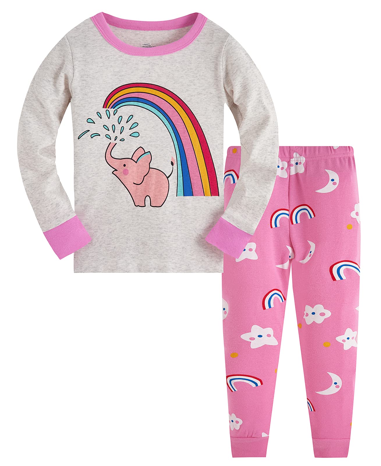 TEDD Girls Christmas Pyjamas Set Toddler Clothes Sleepwear Animal Printed Nightwear Winter Long Sleeve Pjs 2 Piece Outfit Xmas Gift for Kids — view 26