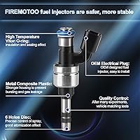 Vista 2 de Juego de 4 inyectores de combustible compatibles con GMC Terrain 2011-2017 Chevrolet Equinox 2011-2017 Buick Verano 2012-2017 Buick Lacrosse